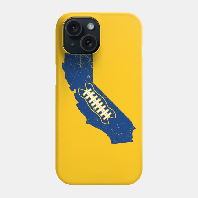 California Football, Retro - Gold Phone Case by KFig21