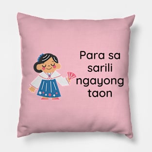 Pinay selflove tagalog statement - para sa sarili ngayong taon Pillow