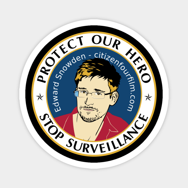 Edward Snowden Magnet by Soriagk