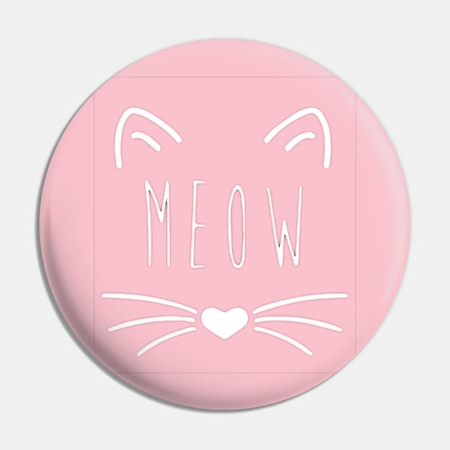 meow cat cute gift  design Pin by FaRock