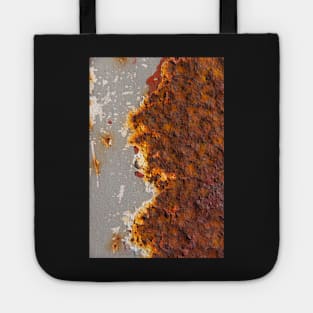 Rust, red, white, IV. And gray. Tote