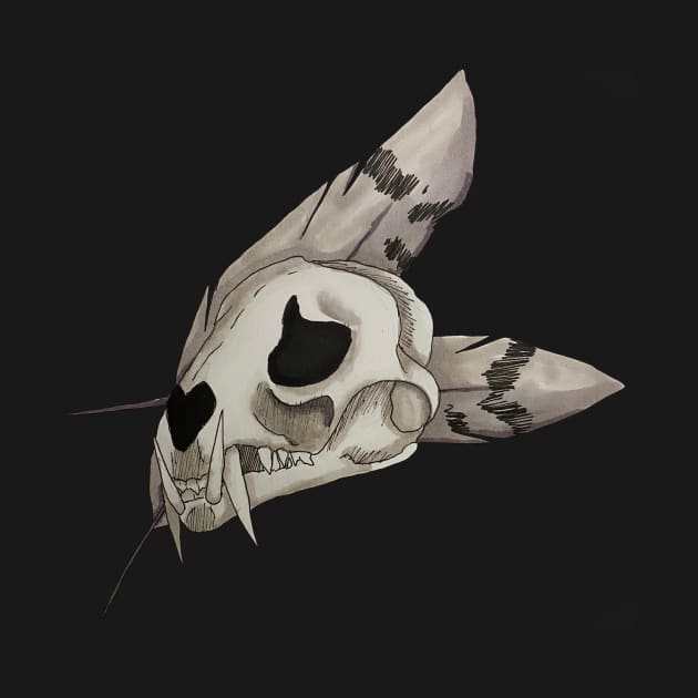 Leopard skull by Fallcrown