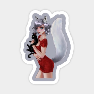 Amorena Kitsune Magnet