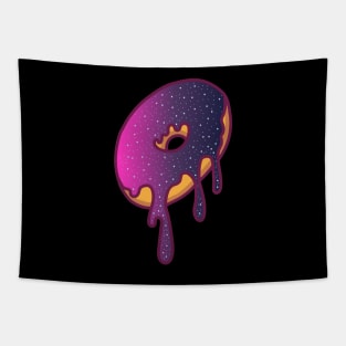 Dripping Galaxy Donut (Purple) Tapestry