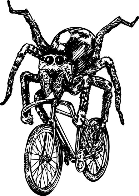 SEEMBO Spider Cycling Bicycle Bicycling Biking Riding Bike Kids T-Shirt by SEEMBO