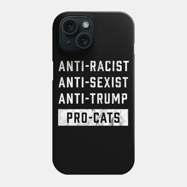 Anti Trump Funny Cat Lover Phone Case by mindeverykind