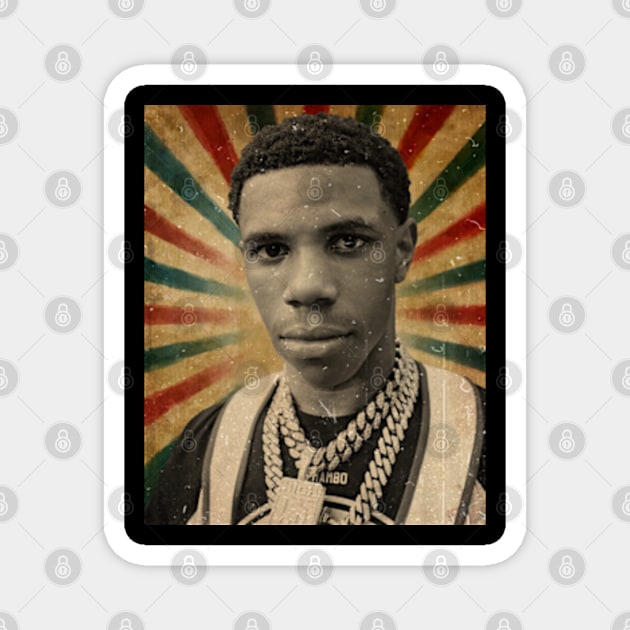 A boogie wit da hoodie - Photo Vintage Style Magnet by Janji Joni