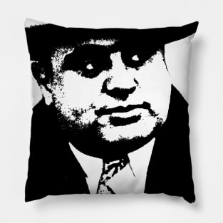 Al Capone Portrait Pop Art Pillow