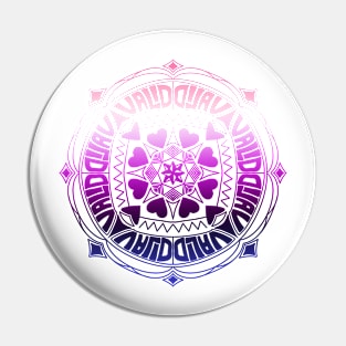 Genderfluid is Valid Mandala Pin