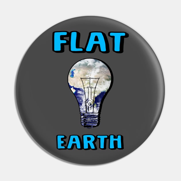 Flat Earth Light Bulb Pin by Jakavonis