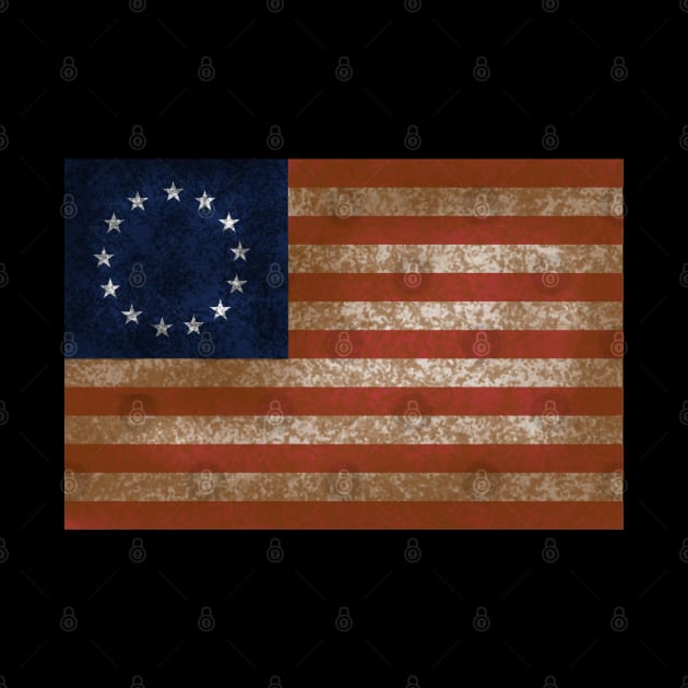 Patriotic Betsy Ross American 1776 Flag by artbypond