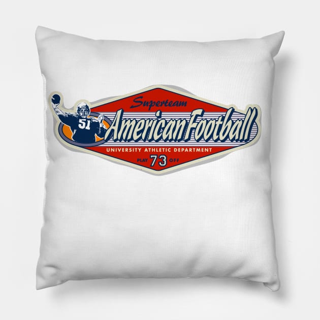 American Football Pillow by TulipDesigns