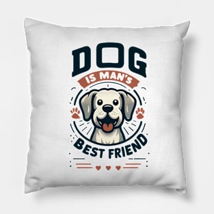 Mans Best Friend Pillow