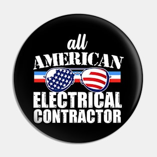 American Electrical Contractor Pin