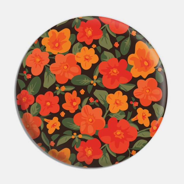 Marmalade Bush. Streptosolen jamesonii Pattern Pin by lents