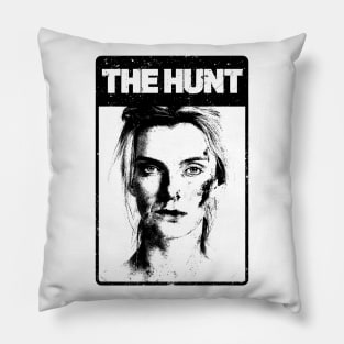 The Hunt (Schwarz) Pillow