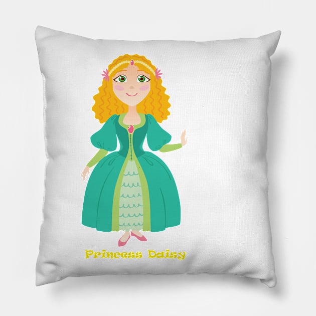 Princess Daisy Pillow by VioSel