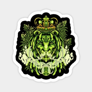 Lion Weed Magnet