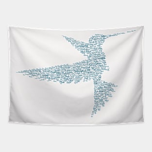 Hummingbird Bird Free Wildlife Text Word Cloud Tapestry