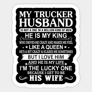 Trucker Wife Funny Gift Aufkleber Teepublic De