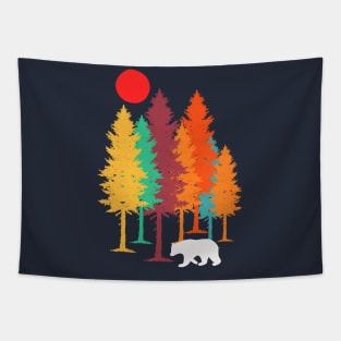 colorful trees Tapestry