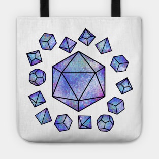 Opal Polyhedral Dice Set Tote