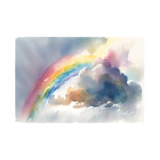 Rainbows and clouds - Watercolour - 01 T-Shirt