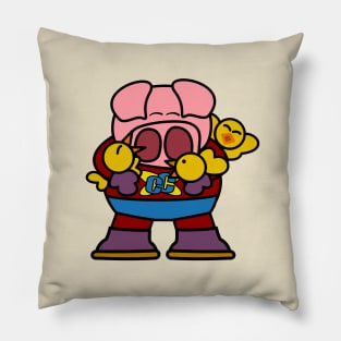 Pig And Chicks Pillow