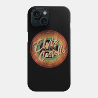 Elvis Costello Vintage Circle Art Phone Case