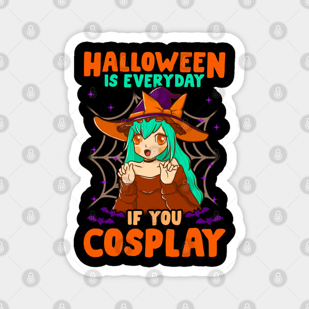 Halloween Cute Chibi Anime Witch Cosplay Manga Character Gift Halloween Cute Chibi Anime Witch Magnet Teepublic