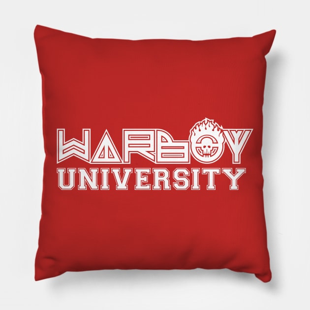 Warboy University - What A Lovely Day Pillow by RetroReview