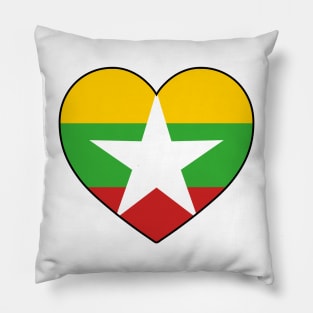 Heart - Myanmar Pillow