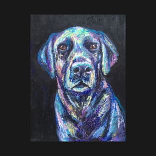 Colourful Black Labrador T-Shirt