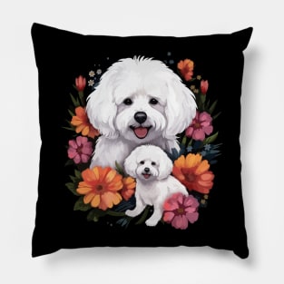 Bichon Frise Mothers Day Pillow