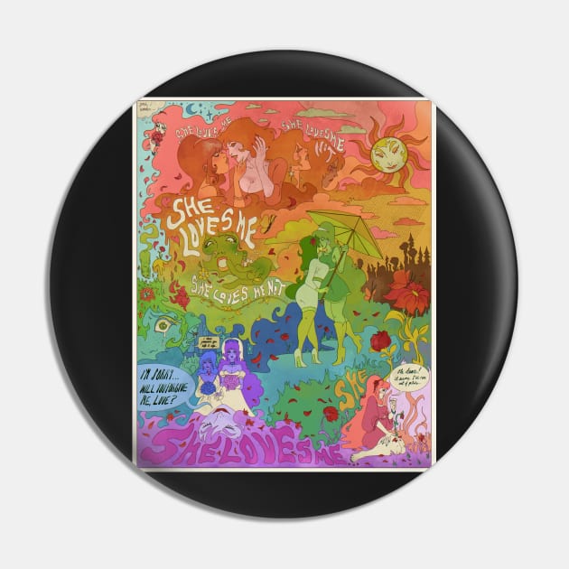 The Flower Game Pin by cxffncase