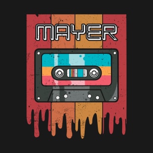 Classic Personalized Mayer Proud Name Cassette T-Shirt