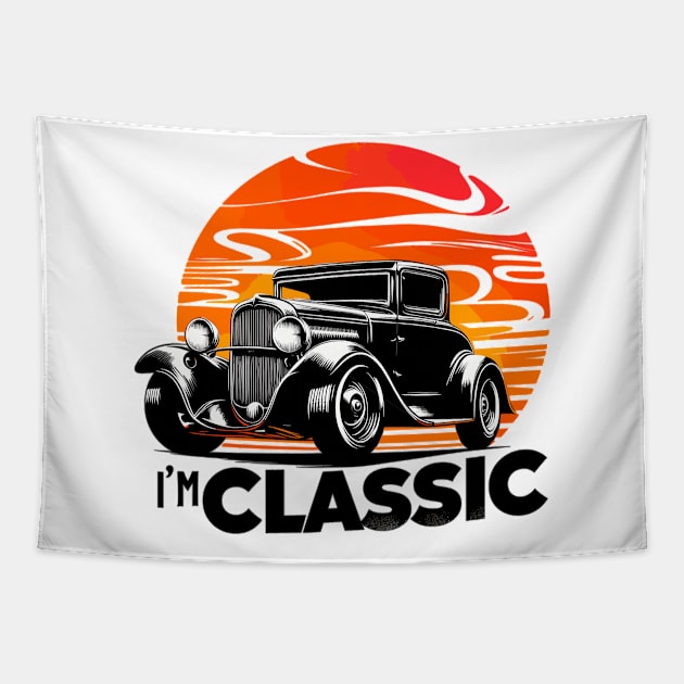 Classic car Tapestry by Vehicles-Art