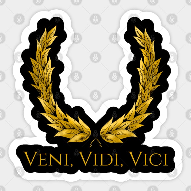 Veni Vidi Vici - Latin saying' Sticker