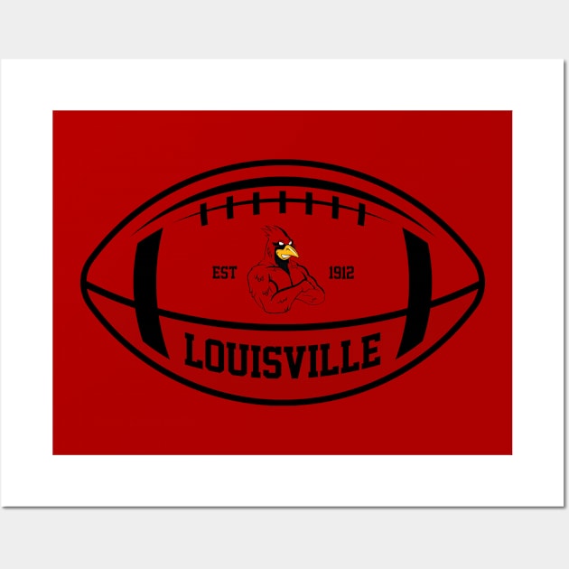  Louisville Cardinals Art Sketch Style Poster Print