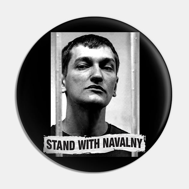 Stand with navalny Pin by GARTAKART