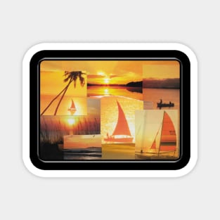 Sunset Sailing Magnet