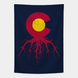 Colorado Roots Flag Home Love Family Tapestry