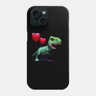 I Steal Hearts Valentines Day T-Rex Dinosaur Phone Case