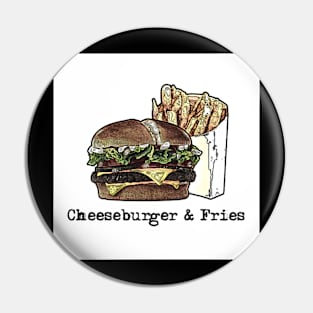 Cheeseburger & Fries Pin