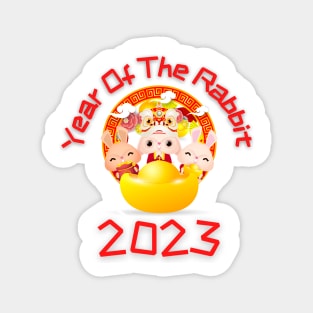 Year Of the Rabbit Chinese Zodiac Lunar New Year Magnet