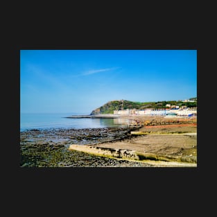 Aberystwyth Beach & Promenade - Spring Sunshine - Coastal Scenery T-Shirt