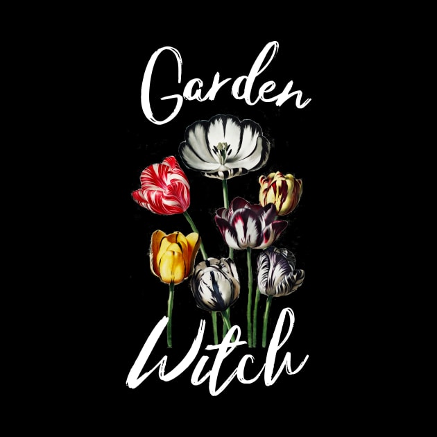 Garden Witch Vintage Cottagecore Tulips by spiffy_design