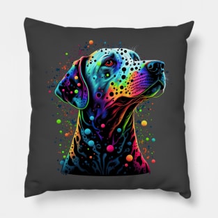 Drippy Dalmatian Pillow