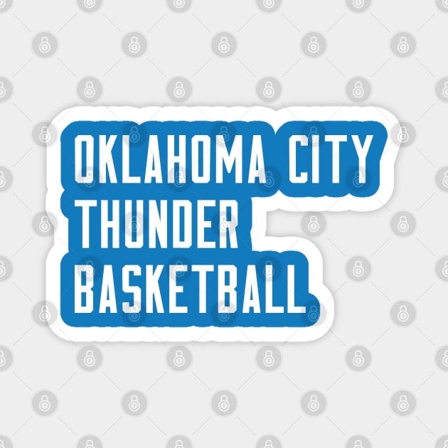 OKC Basketball Magnet by Buff Geeks Art