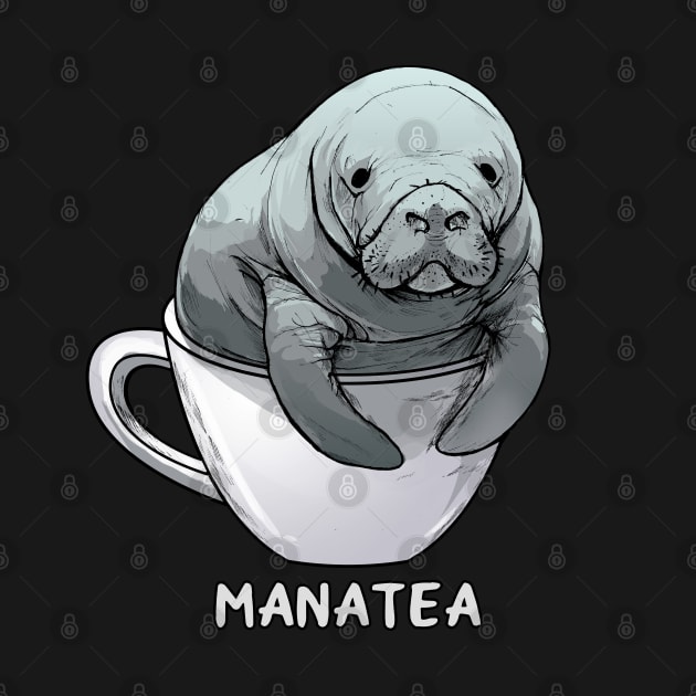 Funny manatee, Manatea pun by Ryuvhiel